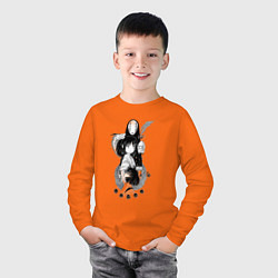 Лонгслив хлопковый детский Унесённые призраками Хаку Тихиро, цвет: оранжевый — фото 2