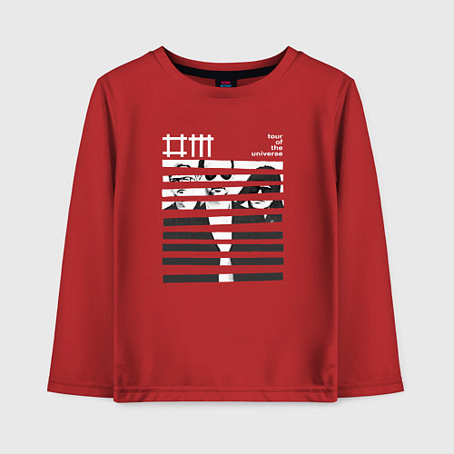 Детский лонгслив Depeche Mode - SOTU merch / Красный – фото 1