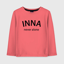 Детский лонгслив Inna never alone - motto