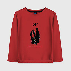 Лонгслив хлопковый детский Depeche Mode - some great reward box, цвет: красный