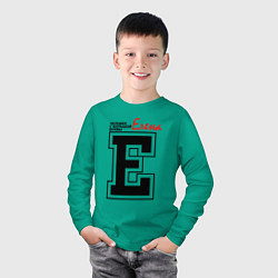 Лонгслив хлопковый детский Елена человек с большой буквы, цвет: зеленый — фото 2