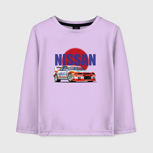Детский лонгслив Nissan Skyline GTR 32 / Лаванда – фото 1