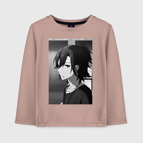 Детский лонгслив Хоримия Изуми Миямура / Пыльно-розовый – фото 1