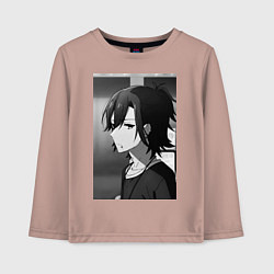 Лонгслив хлопковый детский Хоримия Изуми Миямура, цвет: пыльно-розовый