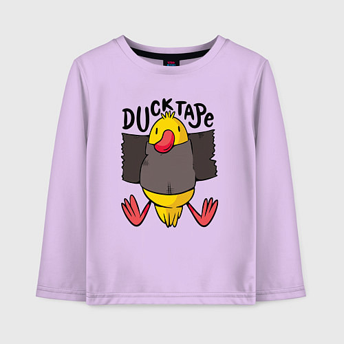 Детский лонгслив Duck tape / Лаванда – фото 1