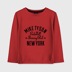 Лонгслив хлопковый детский Mike Tyson: New York, цвет: красный