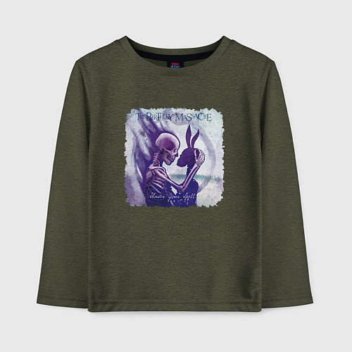 Детский лонгслив The Birthday Massacre - under your spell / Меланж-хаки – фото 1