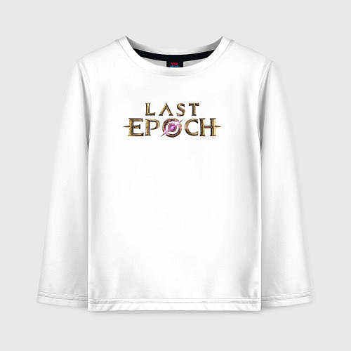 Детский лонгслив Logo Last Epoch / Белый – фото 1