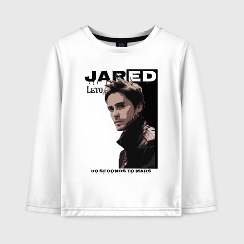 Детский лонгслив Jared Joseph Leto 30 Seconds To Mars / Белый – фото 1