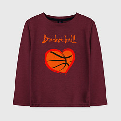 Детский лонгслив Basket love