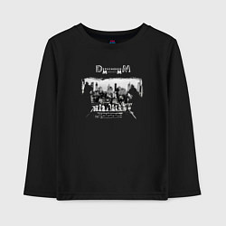 Лонгслив хлопковый детский Depeche Mode - Memento mori ghosts again, цвет: черный