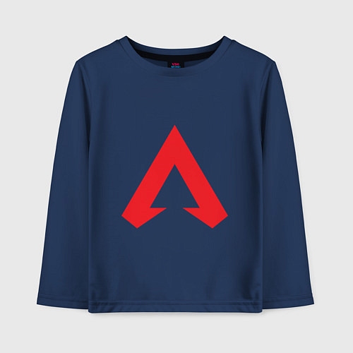 Детский лонгслив Logo apex legends / Тёмно-синий – фото 1