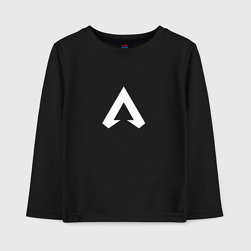 Детский лонгслив Logo apex / Черный – фото 1