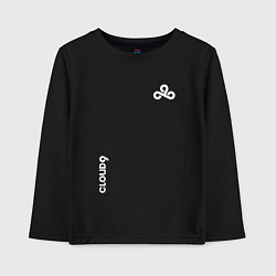 Детский лонгслив Cloud9 - white logo