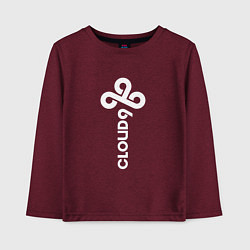 Детский лонгслив Cloud9 - vertical logo