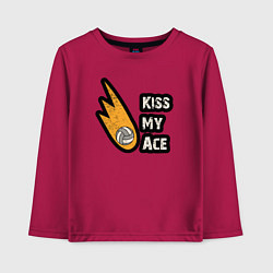 Детский лонгслив Kiss my ace volleyball