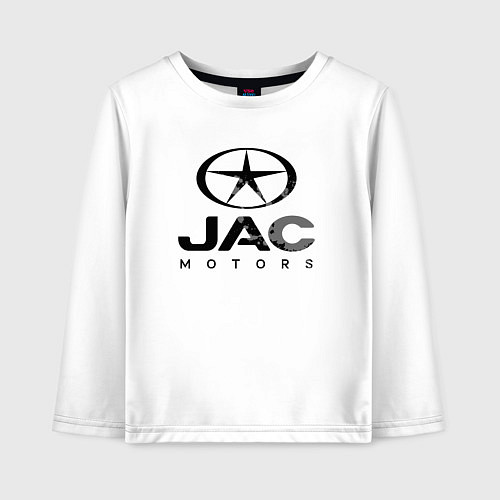 Детский лонгслив Jac - logo / Белый – фото 1
