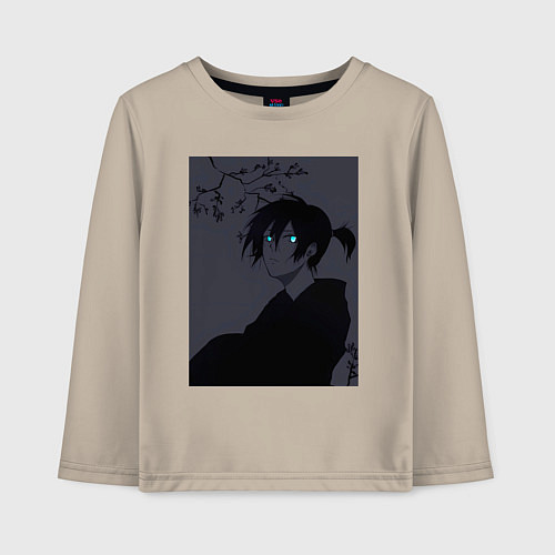 Детский лонгслив Бездомный бог Ято / Миндальный – фото 1