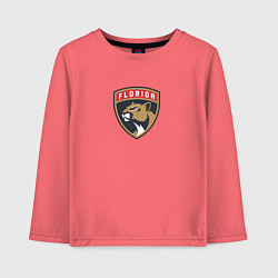 Лонгслив хлопковый детский Florida Panthers NHL, цвет: коралловый