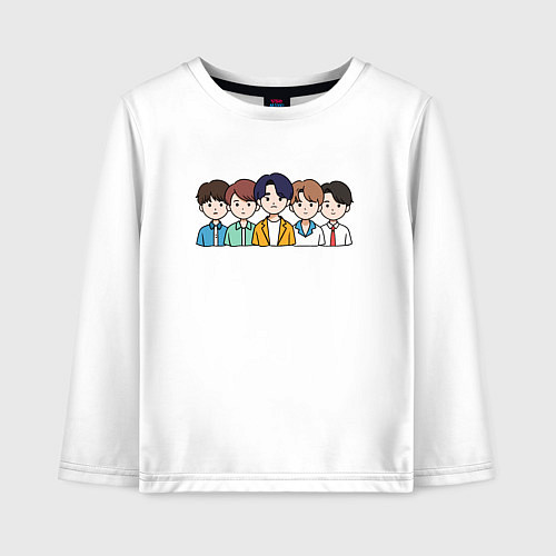Детский лонгслив Бтс purpose / Белый – фото 1