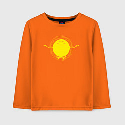 Лонгслив хлопковый детский Sunny relax, цвет: оранжевый