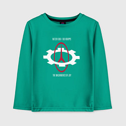 Лонгслив хлопковый детский Nitzer Ebb feat die krupps, цвет: зеленый