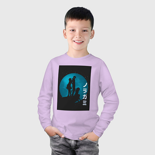 Детский лонгслив Бездомный бог Юкинэ / Лаванда – фото 3