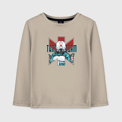 Детский лонгслив Traumateam / Миндальный – фото 1