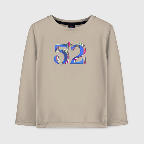 Детский лонгслив 52 / Миндальный – фото 1