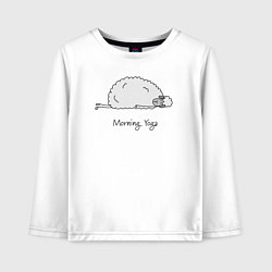 Детский лонгслив Йога овечки