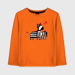 Детский лонгслив Zebra love