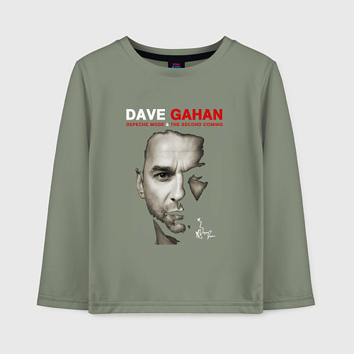 Детский лонгслив Depeche Mode - Dave and the second coming / Авокадо – фото 1