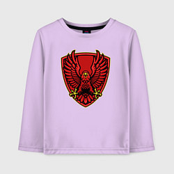 Лонгслив хлопковый детский Red hawk, цвет: лаванда
