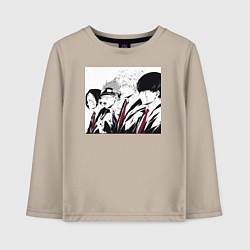 Лонгслив хлопковый детский Магия и мускулы Ланс Краун, цвет: миндальный
