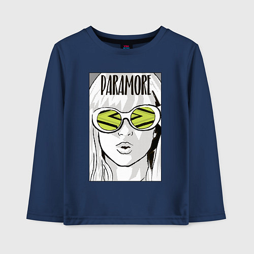 Детский лонгслив Paramore - Hayley Williams / Тёмно-синий – фото 1