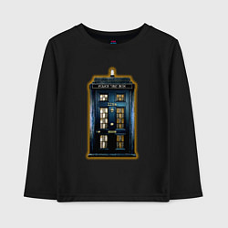 Детский лонгслив Tardis Sherlock