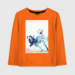 Лонгслив хлопковый детский Ванитас Ной Архивист, цвет: оранжевый