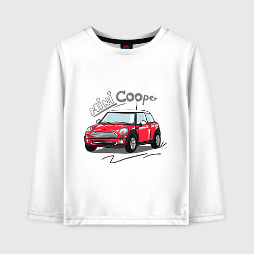Детский лонгслив Mini Cooper / Белый – фото 1