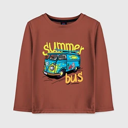Детский лонгслив Summer bus
