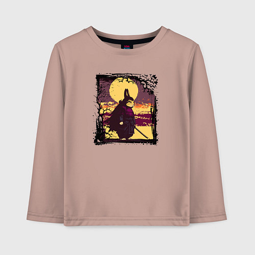 Детский лонгслив Защитник священных земель / Пыльно-розовый – фото 1