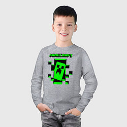 Лонгслив хлопковый детский Minecraft the game of gamers, цвет: меланж — фото 2