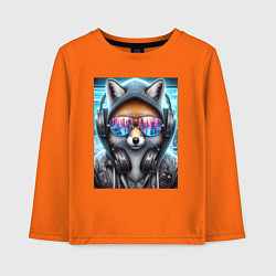 Детский лонгслив Urban fox - ai art