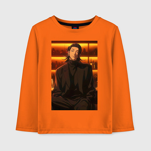 Детский лонгслив Магическая битва Сугуру Гэто Маг антагонист / Оранжевый – фото 1