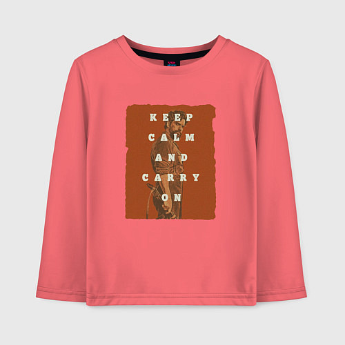 Детский лонгслив Министерство неджентльменских дел - Гус Мар Филлип / Коралловый – фото 1