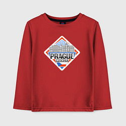 Лонгслив хлопковый детский Prague, цвет: красный