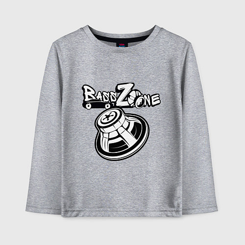 Детский лонгслив Bass zone subwoofer / Меланж – фото 1
