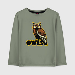 Детский лонгслив Owls