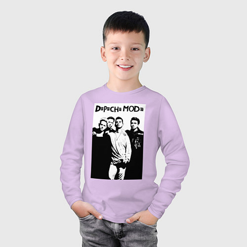 Детский лонгслив Depeche mode all / Лаванда – фото 3