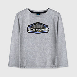 Лонгслив хлопковый детский США - Лос-Анджелес, цвет: меланж