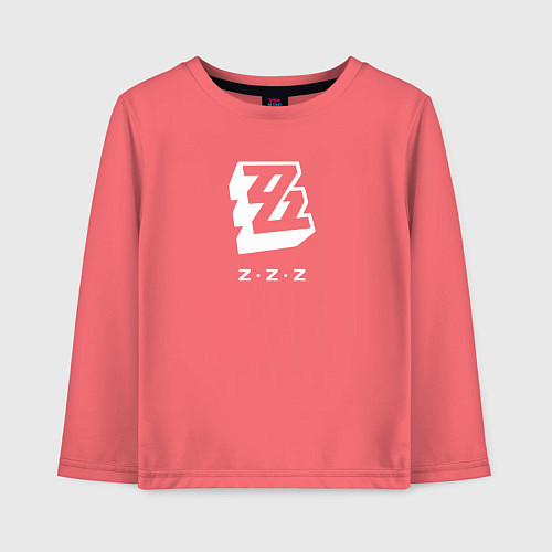 Детский лонгслив Zenless Zone Zero logo / Коралловый – фото 1